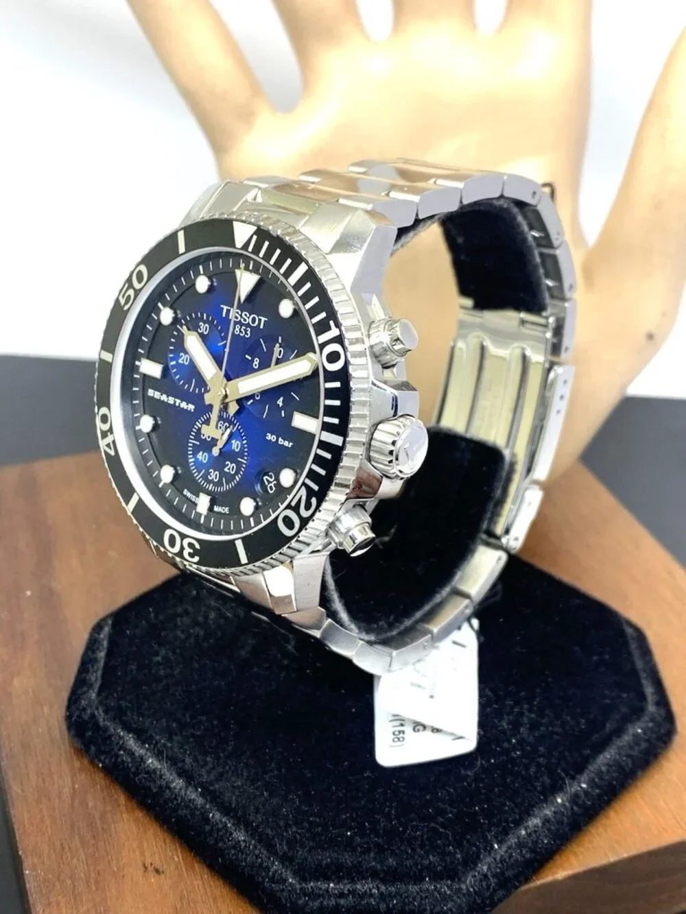 Tissot Men's Watch Seastar Chronograph Swiss Quartz Blue Dial T1204171104101